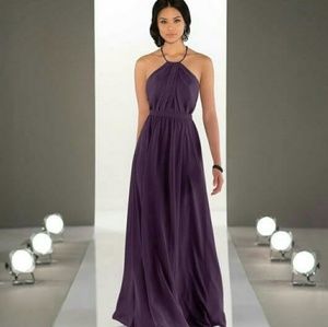 Sorella vita burgundy halter gown size 4